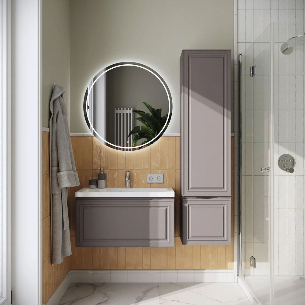 Комплект тумба Verona 80 (790х376х400) подвесная с раковиной Natella 80 Амаретти