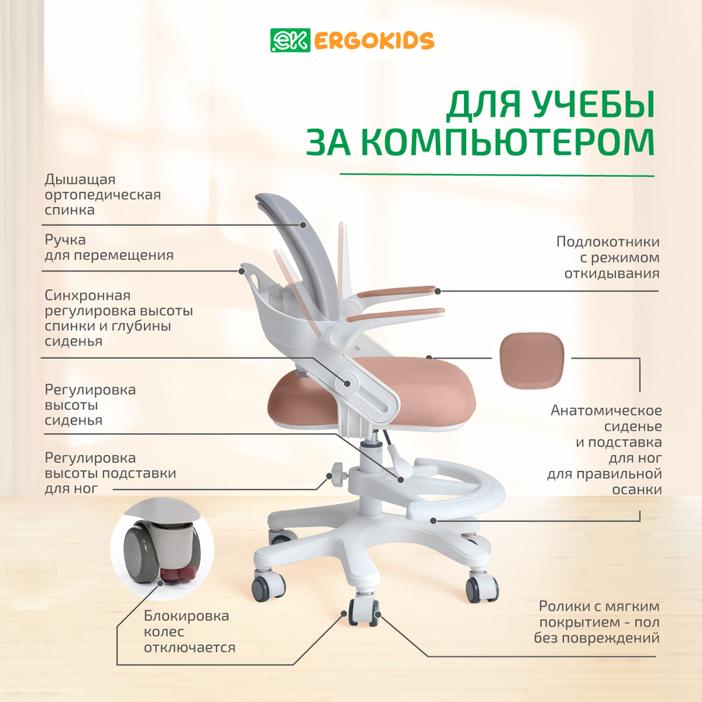 Стул для школьника Ergokids Y-308