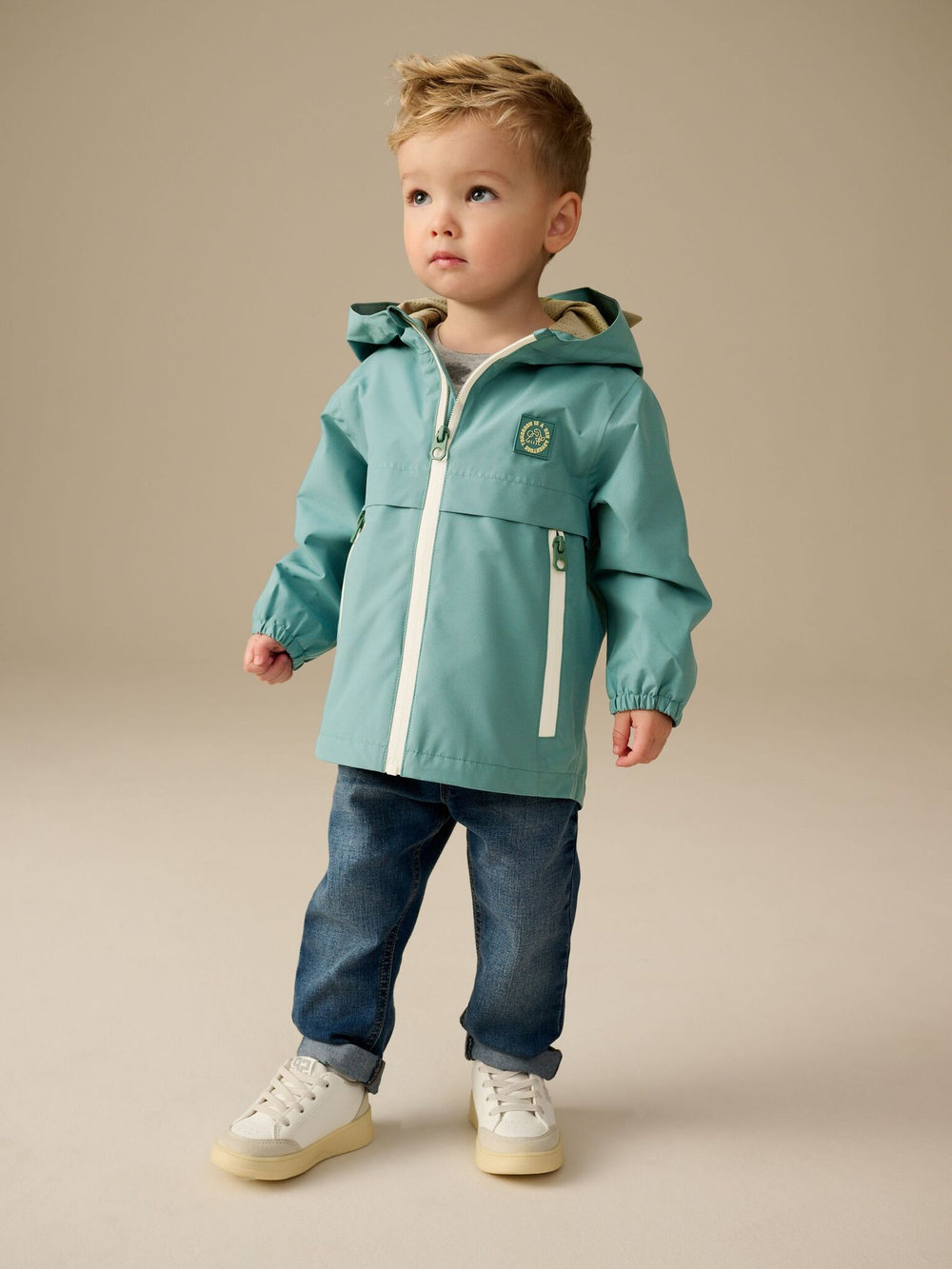 Куртка непромокаемая с капюшоном для мальчика Next Q61-763, Мятный