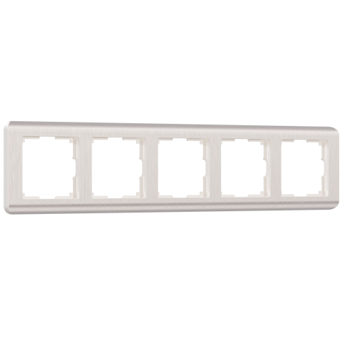 Рамка из поликарбоната на 5 постов Stream перламутровый W0052113