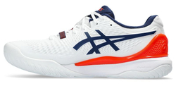 Мужские кроссовки теннисные Asics Gel-Resolution 9 - white/blue expanse