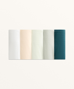 OYSHO Набор из 5 пар трусов-стрингов из хлопковой смеси, пыльно-розовый