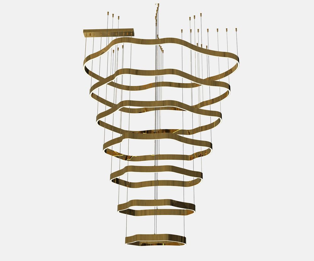 Kink Light 08264-7A,36 Подвес димм. Хейла латунь Led 330W