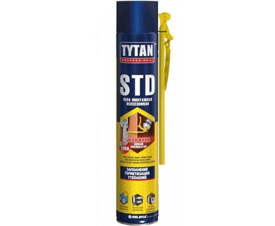 Tytan (Титан) Professional STD ЭРГО Пена монтаж.бытовая всесезонная 750мл (-10C+30С) арт.96548, 850г