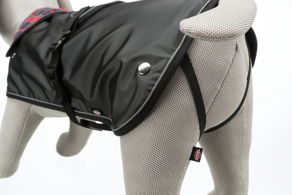 Пальто Hermy, S: 33 см, черный/красный, Trixie