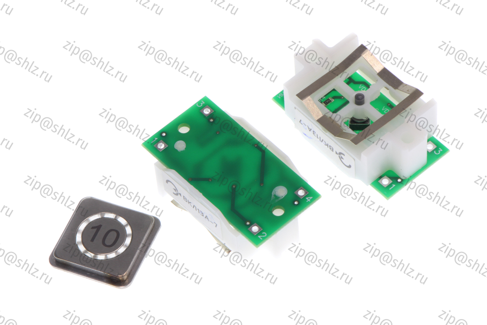 Кнопка (кнопочный модуль) ВКЛ13А-7 "10 этаж"