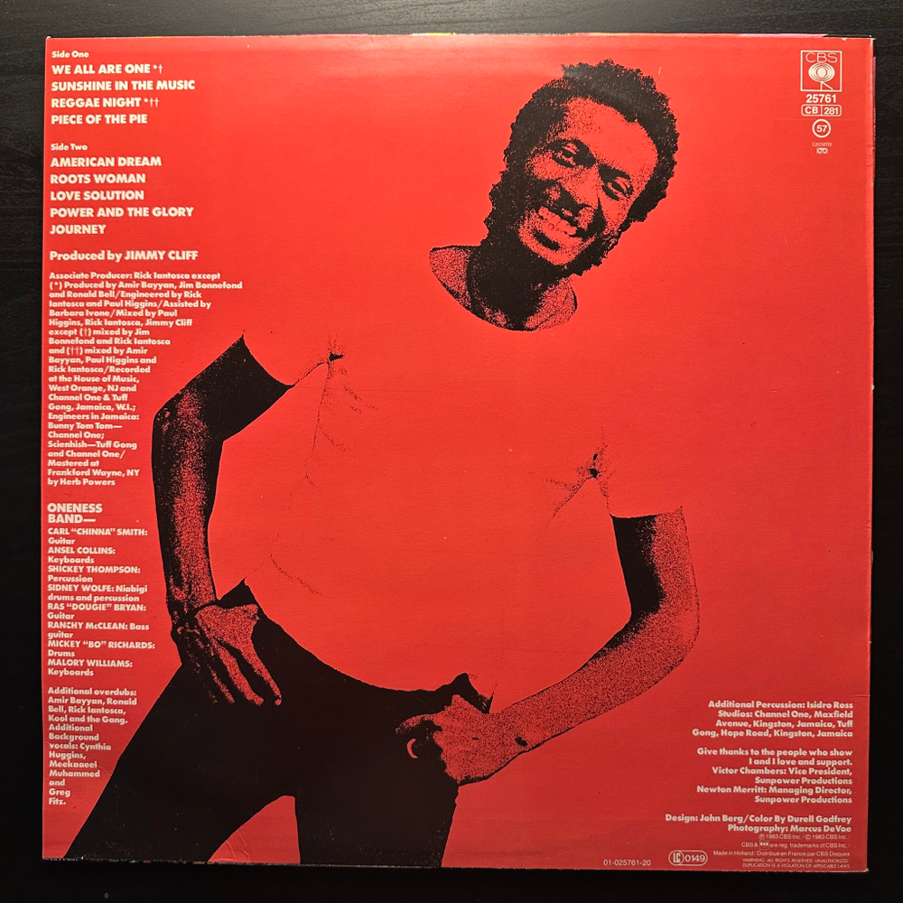 Jimmy Cliff - The Power And The Glory (Голландия 1983г.)