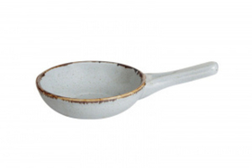 Сковорода d 14 см 350 мл фарфор цвет серый Seasons