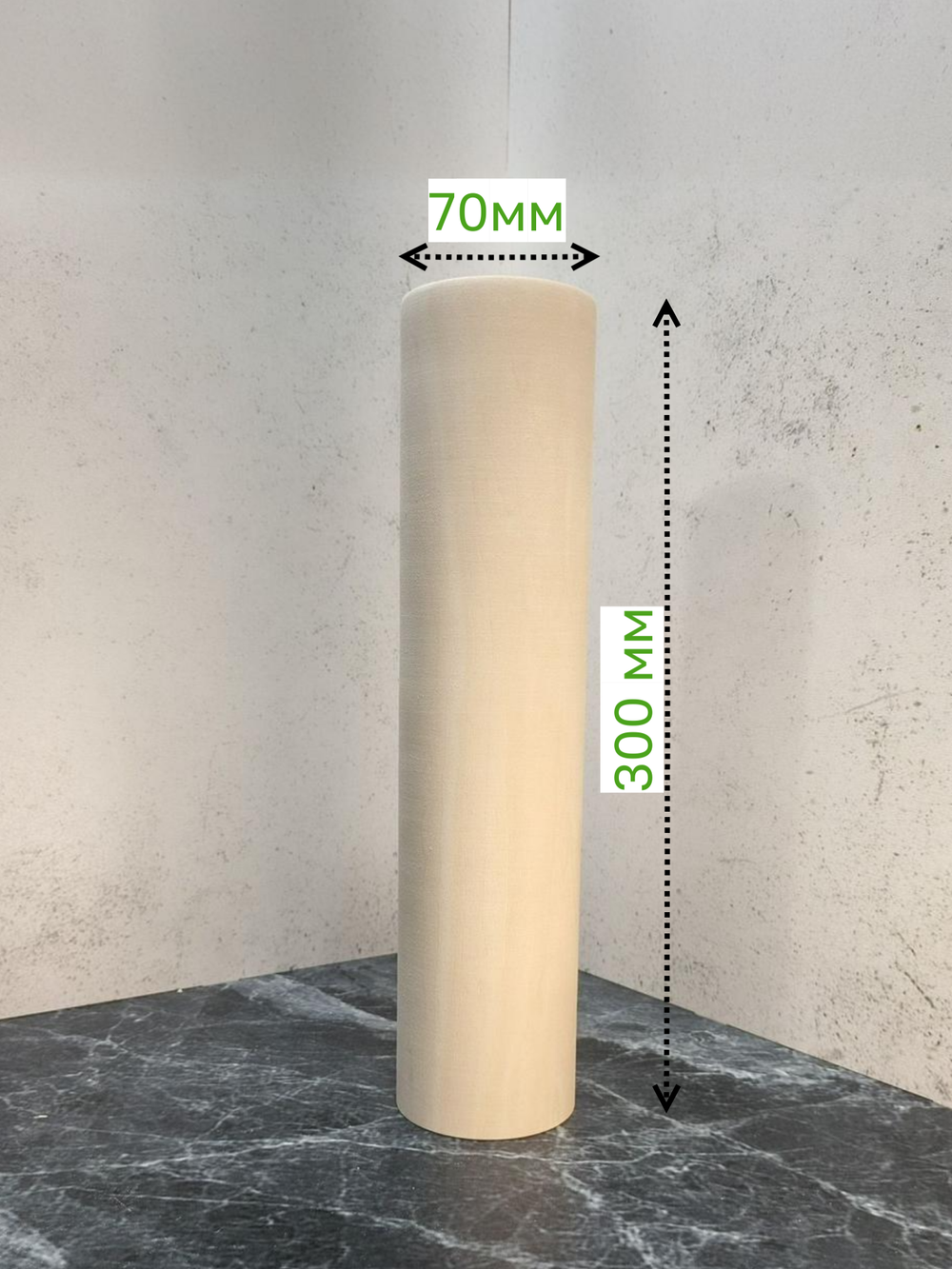 Цилиндр из липы, заготовка 300*70 мм (1 шт)