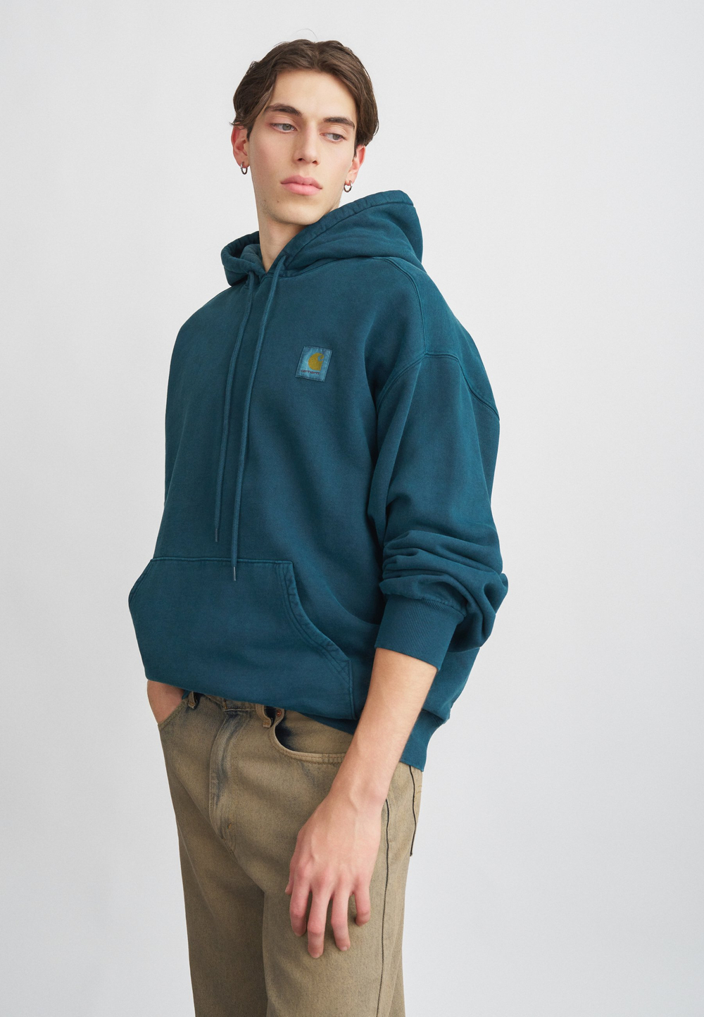 Carhartt WIP Толстовка с капюшоном - глубокая лагуна/бензин