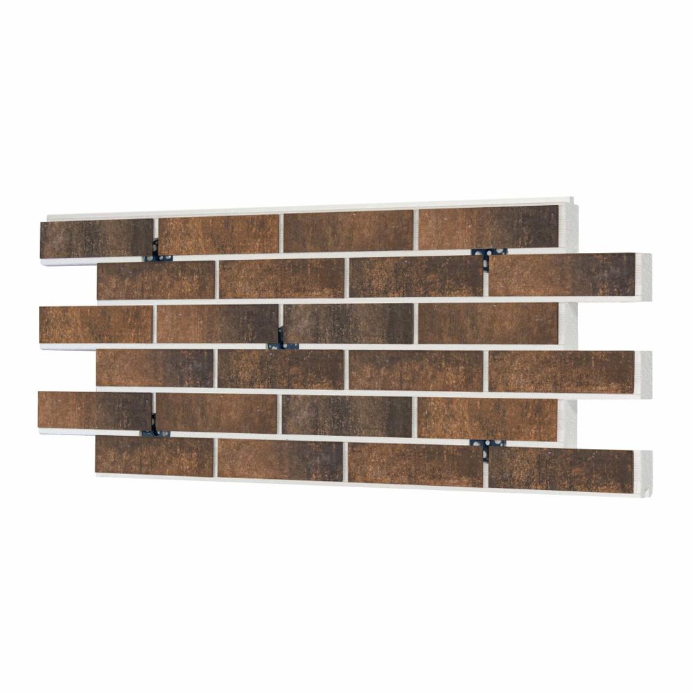 Клинкерная термопанель ППС Beryoza Ceramica Kaylos Терракотовый 1020х455 мм