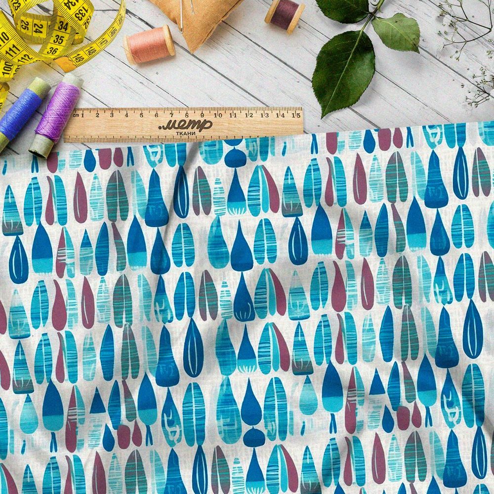 Ткань премиум бифлекс туманные раскраски вдохновений