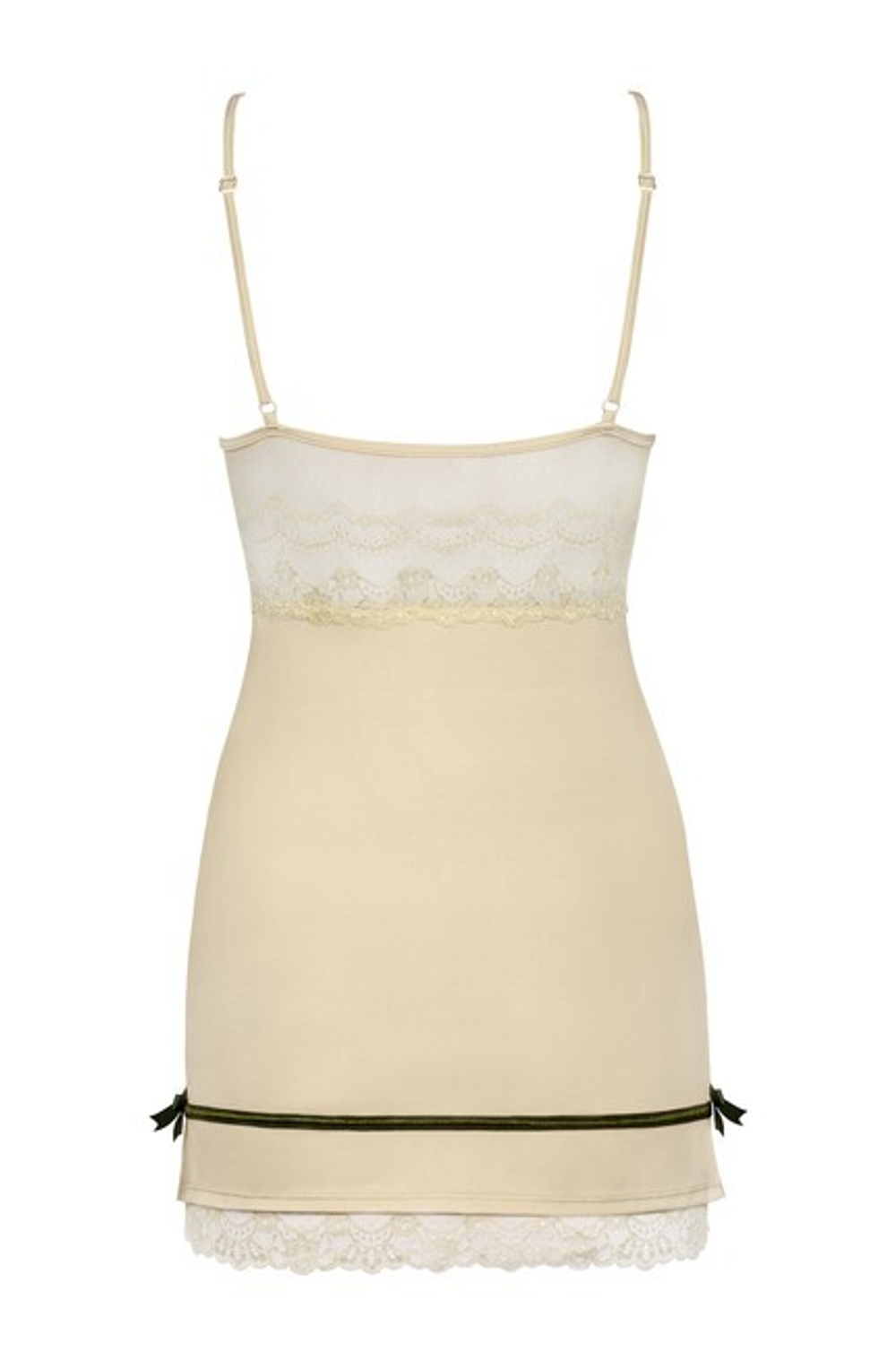 Сорочка цвета шампань с кружевом Carmelove Chemise SM (42-44) (Цвет: шампань)