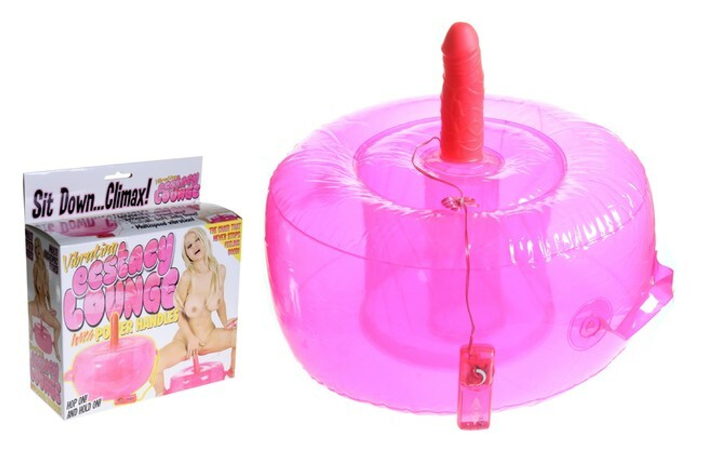 Вибратор на подушке Ecstacy Lounge (15 см, розовый) (Цвет: розовый)