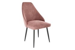 Стул Милан,роза (велюр) ноги черный, Мебельсон