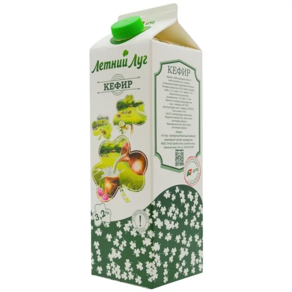 Кефир 3,2% 950гр. Летний Луг