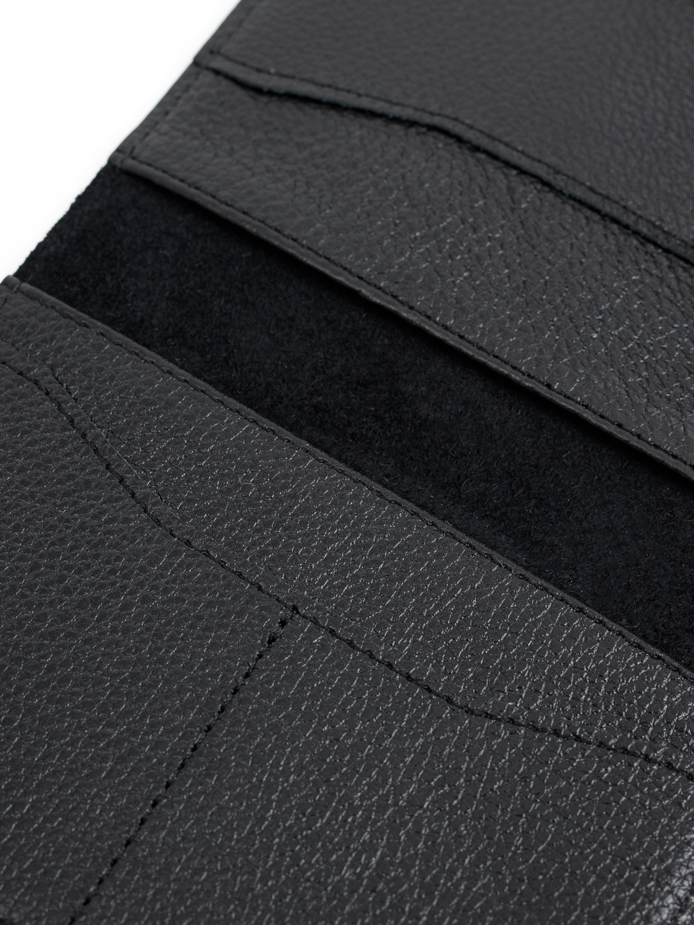 Обложка для паспорта с карманами «Классика». Цвет черный