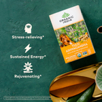 Organic India, чай с тулси и ашвагандой, без кофеина, 18 пакетиков для заваривания, 36 г (1,27 унции)