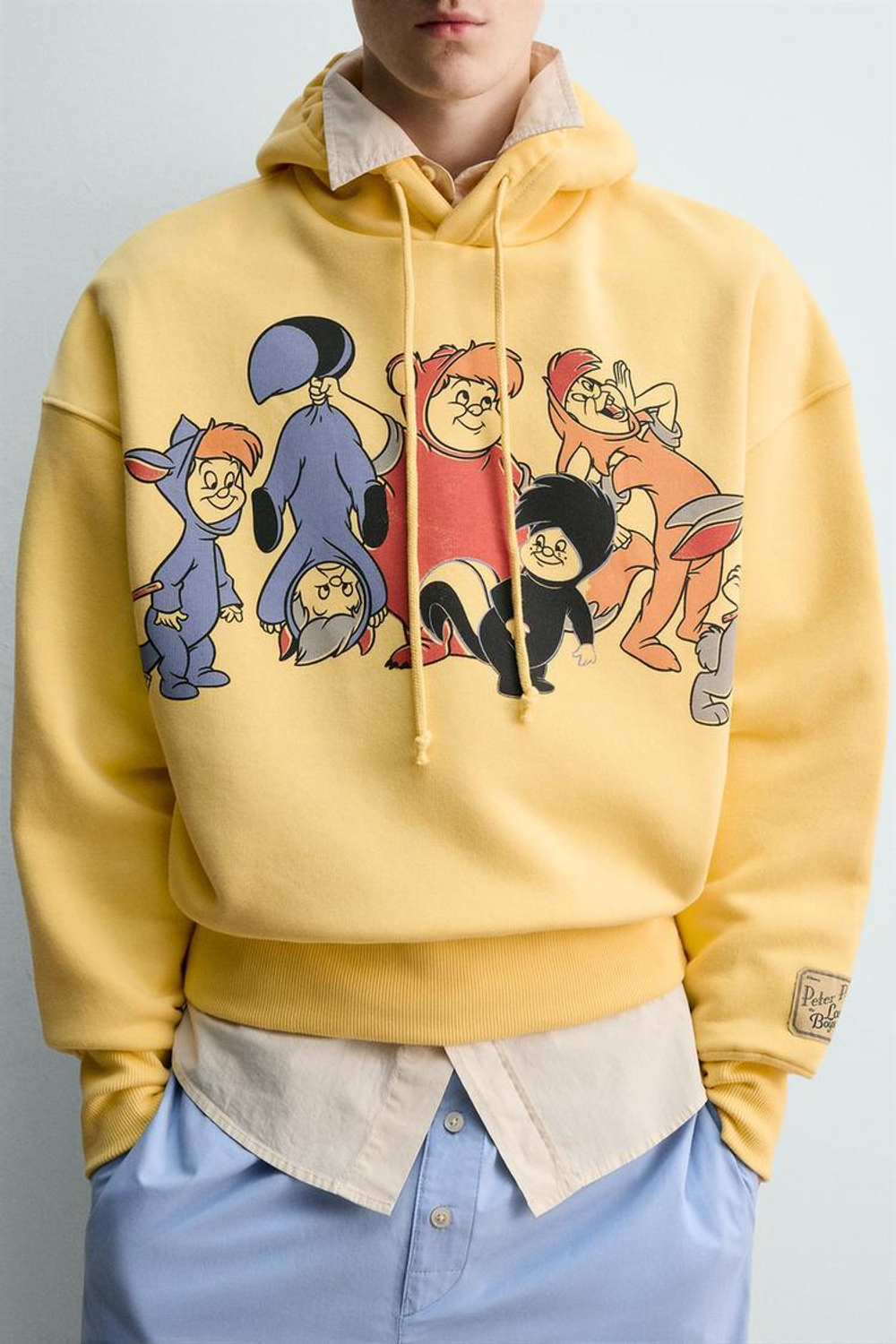 ZARA HARRY LAMBERT X DISNEY ХУДИ С КАПЮШОНОМ, ЖЕЛТЫЙ