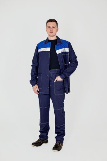Костюм "Техник СОП" брюки, саржа (т.синий/василек)