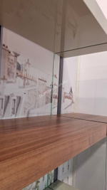 Стеллаж HC-SC-001-A SO-323 глянец/белый/орех