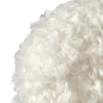 Стул Bradex Home Lucas белый искусственный мех с ножками цвета орех