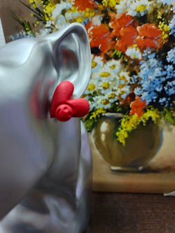 Серьги-пуссеты Ромашки