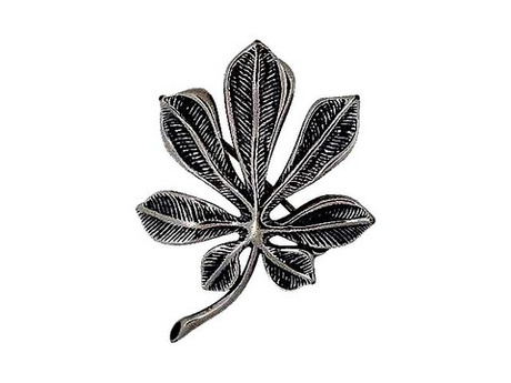 "Каштан" брошь в серебряном покрытии из коллекции "Ералаш" от Jenavi с замком булавка