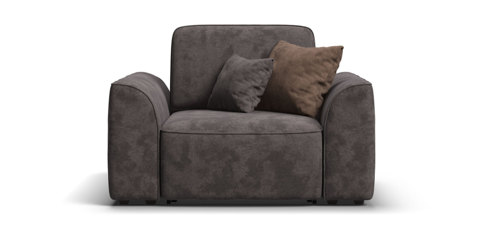 Кресло KING MODOOL Велюр Alkantara серый