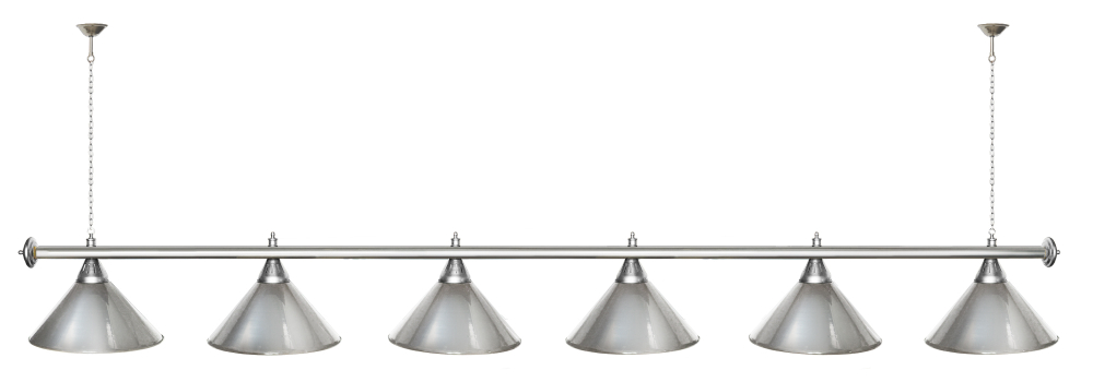 Лампа STARTBILLIARDS 6 пл. (плафоны золотые,штанга золотая,фурнитура золото)