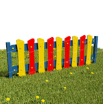 Забор уличный из экопластика Досочки, секция 1490х600 мм