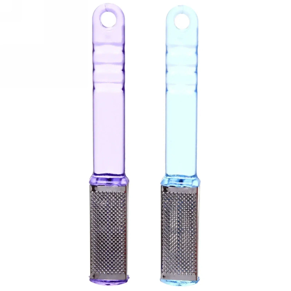 Терка для ног металлическая в пакете , цвет микс глянец, 18см