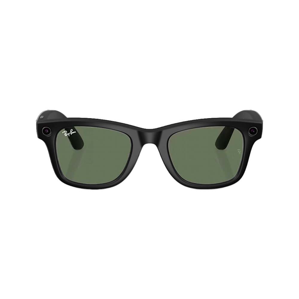 Умные очки Ray-Ban Wayfarer Matte Black / Transitions Graphite Green, 155-53