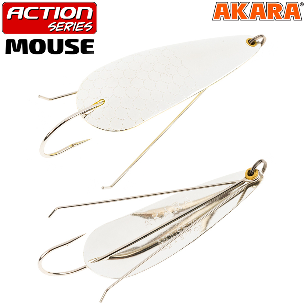 Блесна колебалка незацепляйка Akara Action Series Weedless Mouse 70 26гр. 13/14oz. 05