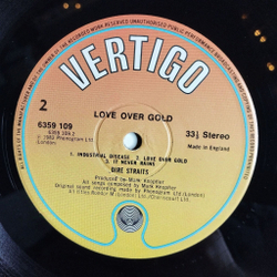 Винтажная виниловая пластинка LP Dire Straits Love Over Gold (UK 1982)