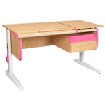 Растущая парта Дэми СУТ 25 с навесной тумбой (1200×610 мм)