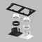 Комплект со светильником Lightstar Domino Quadro (214527+214506+214507+214006+214007) D5270607WBMOD