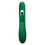 Зеленый вибратор-кролик 26см с подвижным язычком Amovibe Zenora Rabbit Vibrator Green