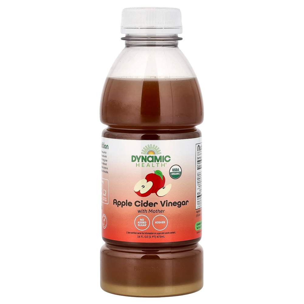 Dynamic Health, яблочный уксус с уксусной маткой, 473 мл (16 жидк. унций)
