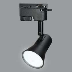 UBL-Q323 GU10 BLACK Светильник-прожектор трековый. Под лампу GU10. Корпус черный. ТМ Volpe