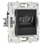 SKANDY Розетка компьютерная двойная RJ45 кат.5E SK-K03Bl черный IEK