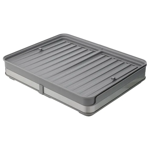 Сушилка для посуды atle раздвижная большая, серая