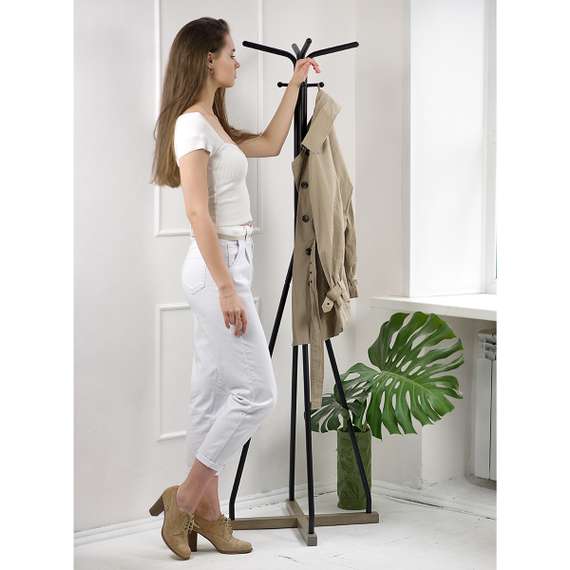 Вешалка напольная Галилео 218 черный/шимо