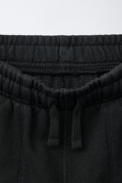 ZARA ФЛИСОВЫЕ ШОРТЫ КАРГО, УГОЛЬНЫЙ