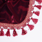 Покрывало на бильярдный стол Монако, 12 футов, шёлк, бордовое