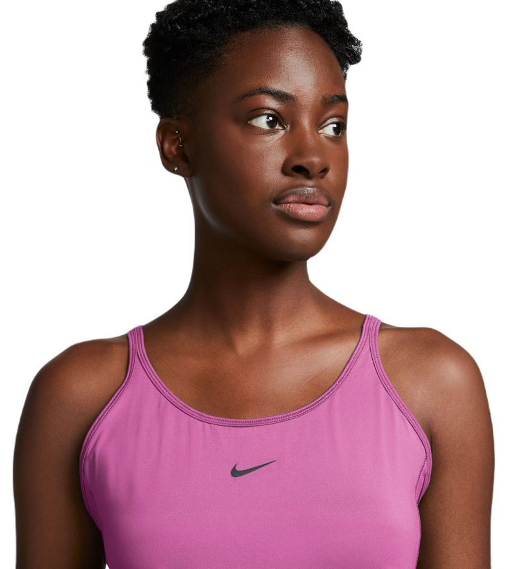 Женский топ теннисный Nike One Classic Dri-Fit Tank - playful pink/black