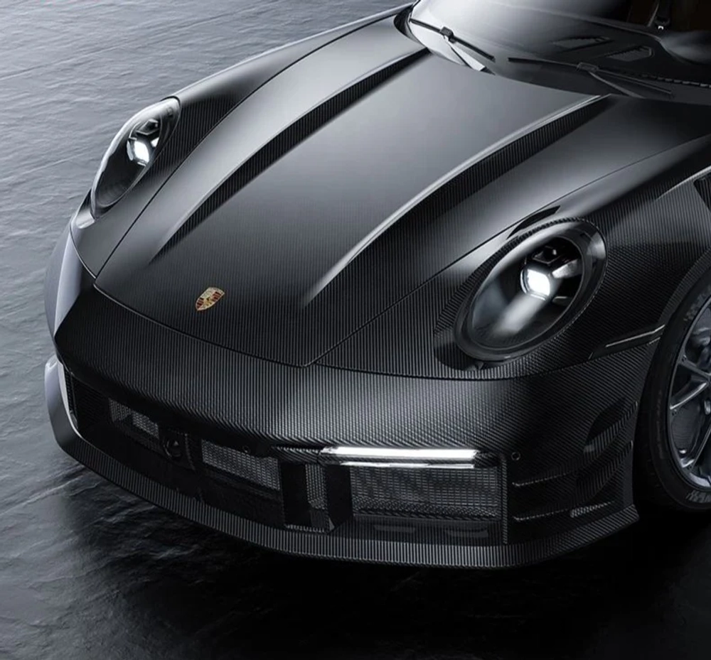 Карбоновый передний бампер для PORSCHE 911 992.1 TURBO / TURBO S 2019–2025 Порше