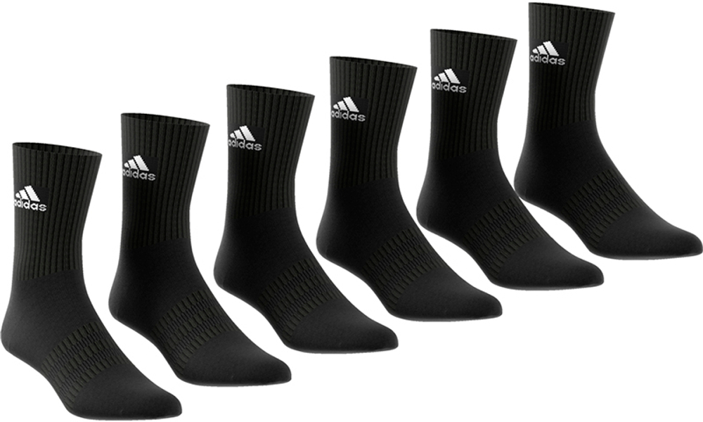 Теннисные носки Adidas Cushion Crew 6PP - Black