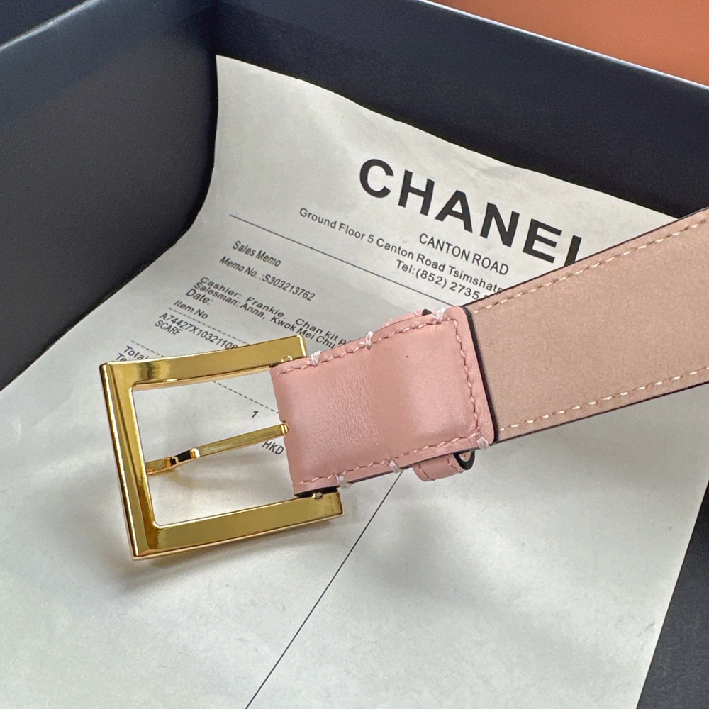 Ремень из гладкой телячьей кожи