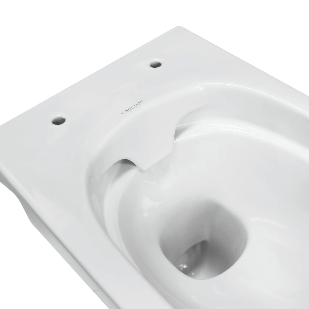 Унитаз подвесной "Novel" безободковый (сид. дюро м/лифт slim, clip up) (Sanita Luxe)